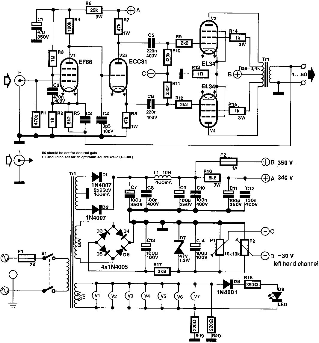 Схема лампового усилителя на el34 Pin de arne midaiganes en vajalik Amplificador de válvulas, Circuito electrónico