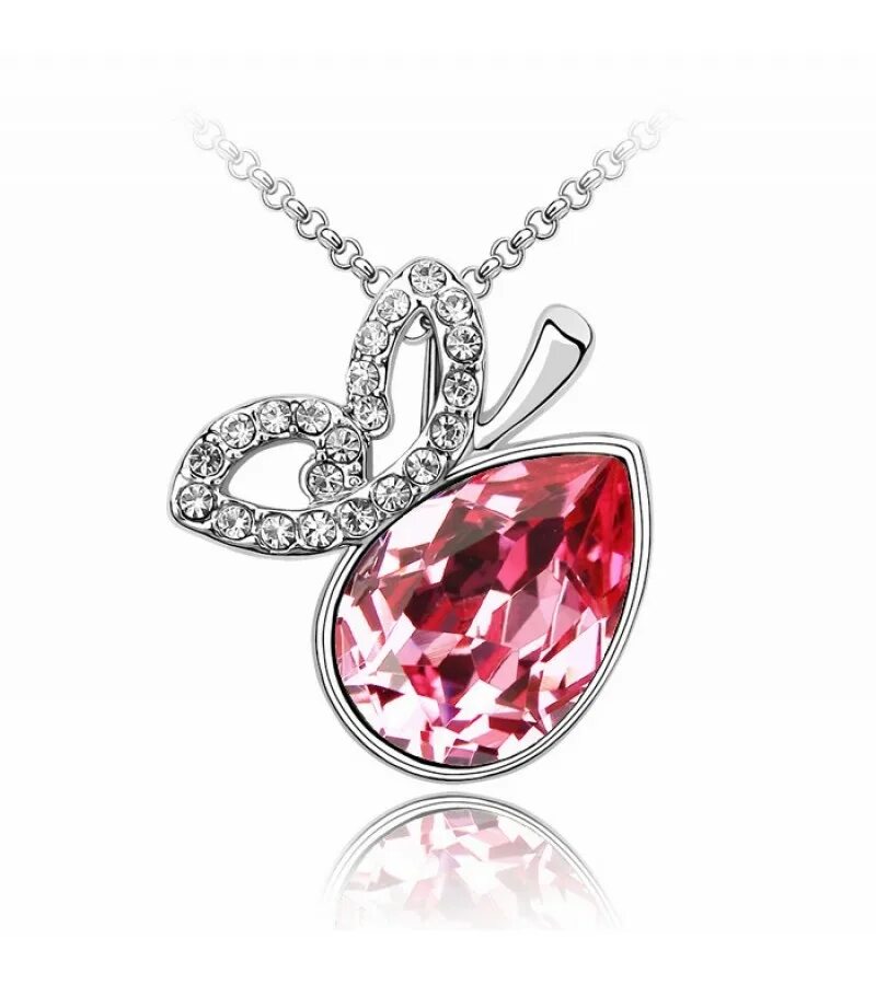 Crystal pendant. Кулон Сваровски красный. Подвеска Сваровски с красным камнем. Сваровски кулон круглая с розовым камнем. Розовая подвеска Swarovski.