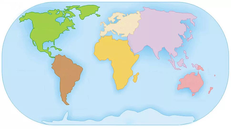 Семь континентов. Карта материков. Карта континентов. Карта континентов без названий.