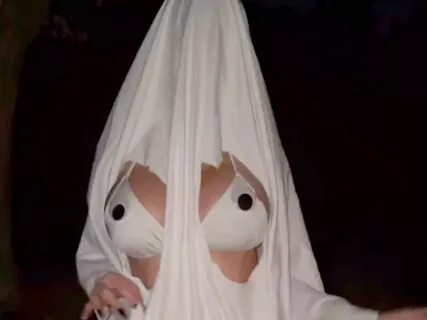 Slideshow ghost costume with tits out.