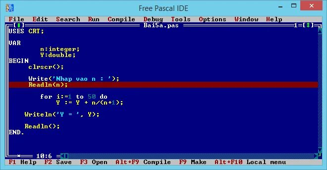 Турбо Паскаль 7.0. Ide для Паскаля. Or в Паскале. 1 0 pascal