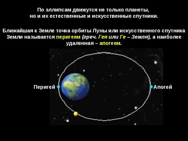 Апогей спутника. Перигей и апогей земли. Орбита земли апогей перигей. Апогей лунной орбиты. Апоцентр и перицентр земли.
