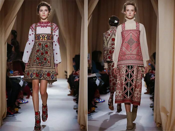 Фольклорный стиль в современной одежде. Дольче габбана весна лето 2013. Сарафан oscar de la renta. Современный народный костюм. Белорусские коллекции одежды.