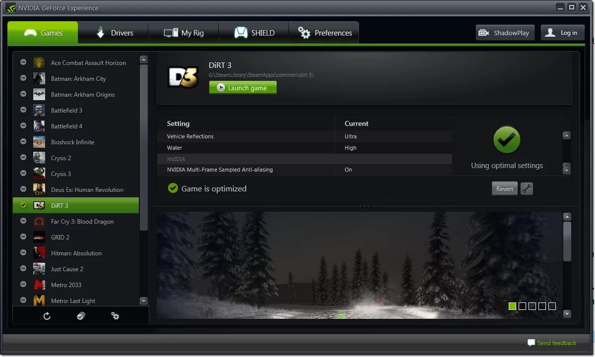 Видеокарта nvidia geforce experience