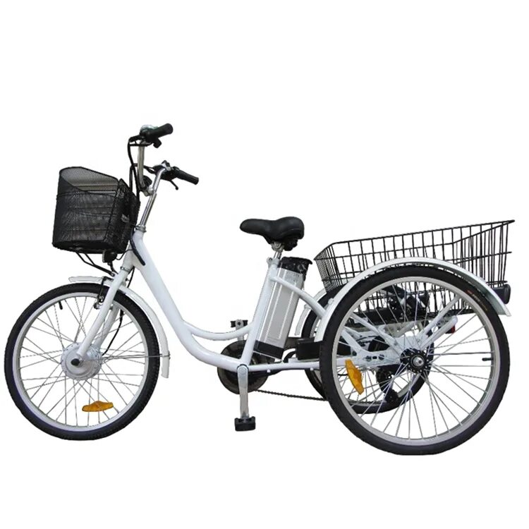 Электровелосипед трёхколёсный взрослый 250вт. Электровелосипед Carrefour 250w. Электровелосипед 250w с багажником. Трехколесный электровелосипед карго 500w.