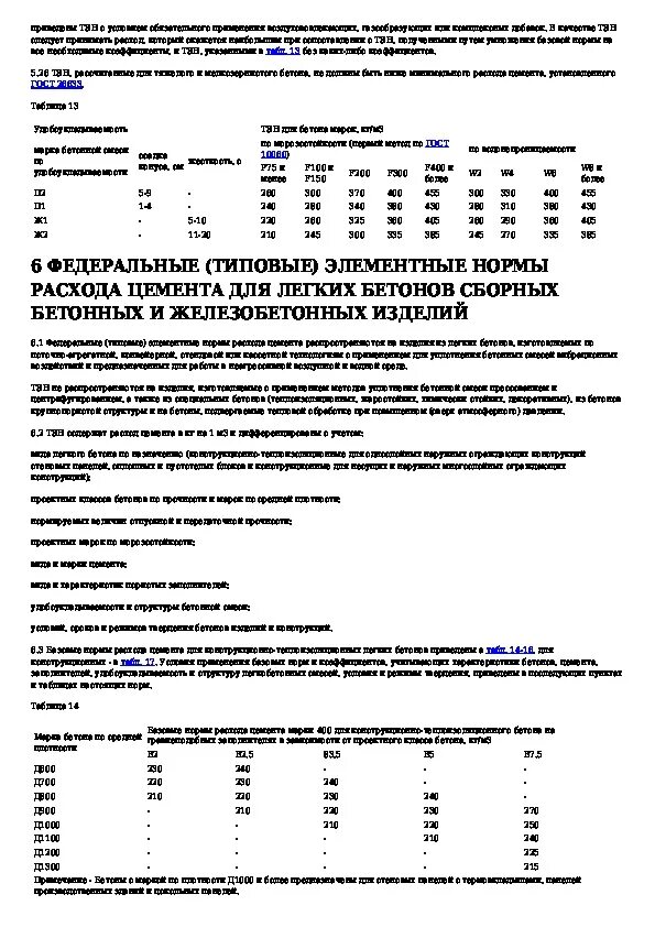 Элементные нормы. СНИП 82-02-95 нормы расхода цемента. Типовые элементарные нормы расхода цемента. Акт по расходу цемента. Норма расхода цемента при производстве бетона для ФБС.