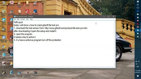 Open lock file