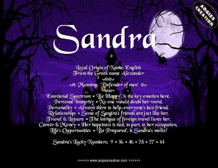 My name is sandra. My name is sandra