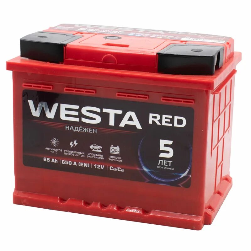 Аккумулятор Westa Red 60 Ач 640 а. АКБ Westa - 60 Red /640а/ EFB. Аккумулятор Westa Red 60 Ач. Аккумулятор Westa Red 65.