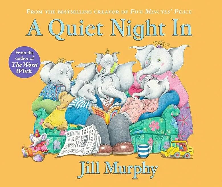A quiet Night in книга Jill Murphy. Quiet Night. Murphy Jill "Peace at last". In quiet Night. Quite night