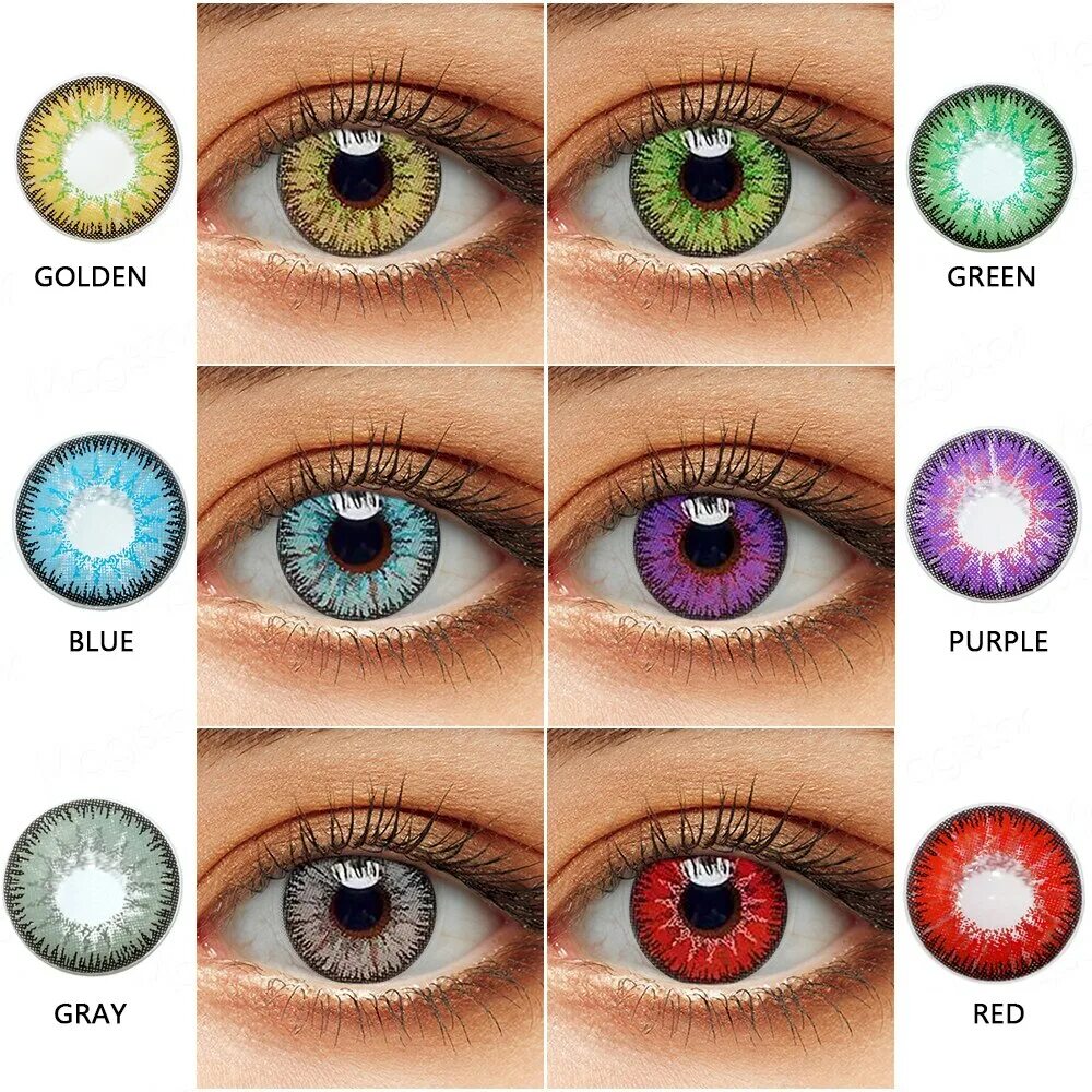 разноцветные линзы для глаз. цветные линзы для зрения. разноцветные линзы для глаз. линзы eyeshare storm/brown. Dolly+ red линзы.