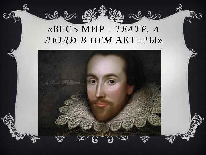 Шекспир жизнь театр а люди. Театр в жизни шекспира. уильям шекспир весь мир театр.