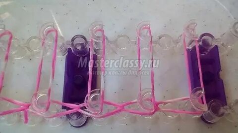 Фреска из резинок на станке