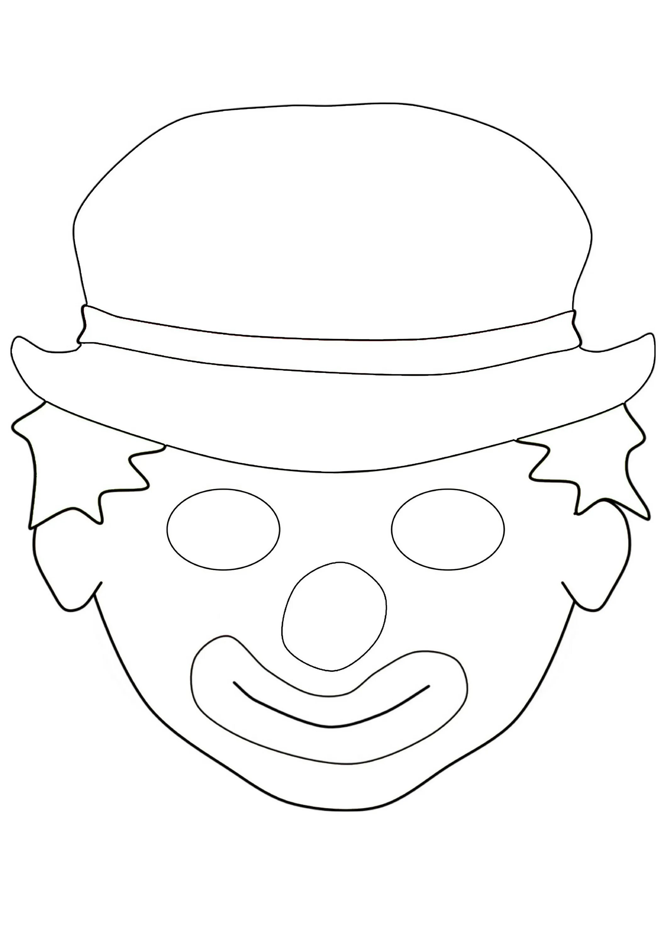 Рисование маска клоуна. Маска клоун раскраска для детей. Маски клоуна для детей из бумаги. Маски клоуна для детей.