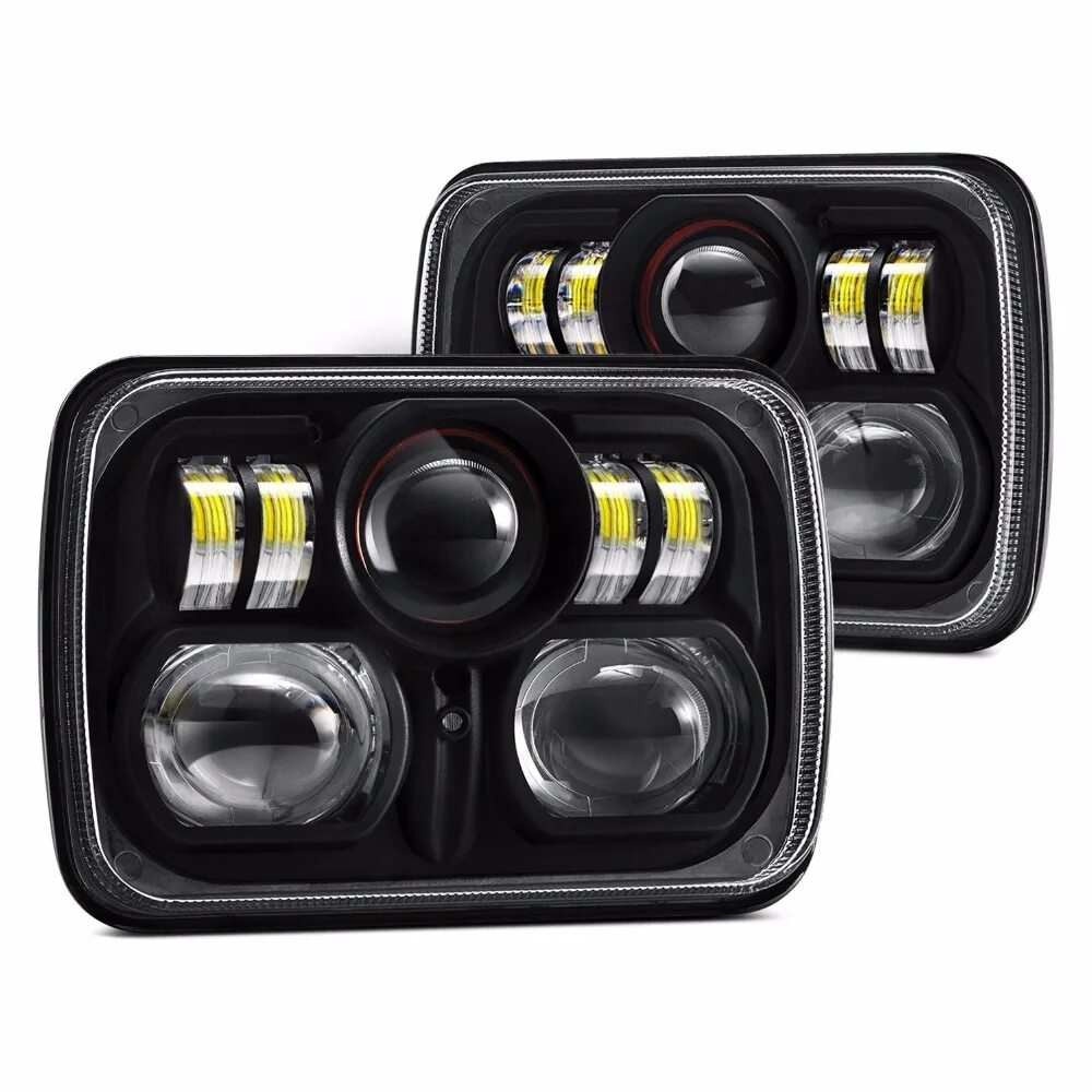 Фары универсальные купить. Led фара 5x7 rigid. 7x6 led Headlight. Светодиодные фары 7дюймов ZMB. Фары led 7х6.