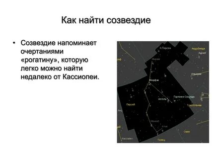 Созвездие напоминает м
