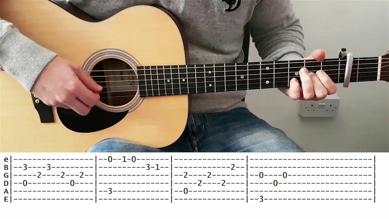 Последняя любовь на гитаре бой. Фингерстайл на гитаре. capo 2 fret. tuck andress fingerstyle mastery. joy division disorder tabs.