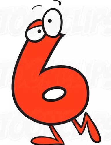 Веселые цифры 6