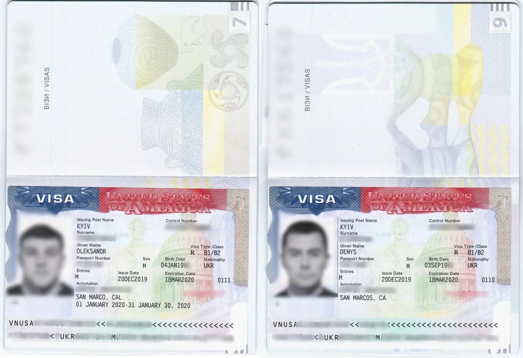 Где получают американскую визу