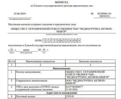 Проверка егрюл