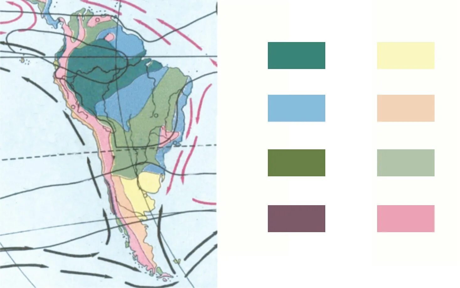 Карта климатических зон Южной Америки. Карта природных зон Южной Америки. Природные зоны Южной Америки. Природные зоны Южной Америки 7 класс контурная карта.