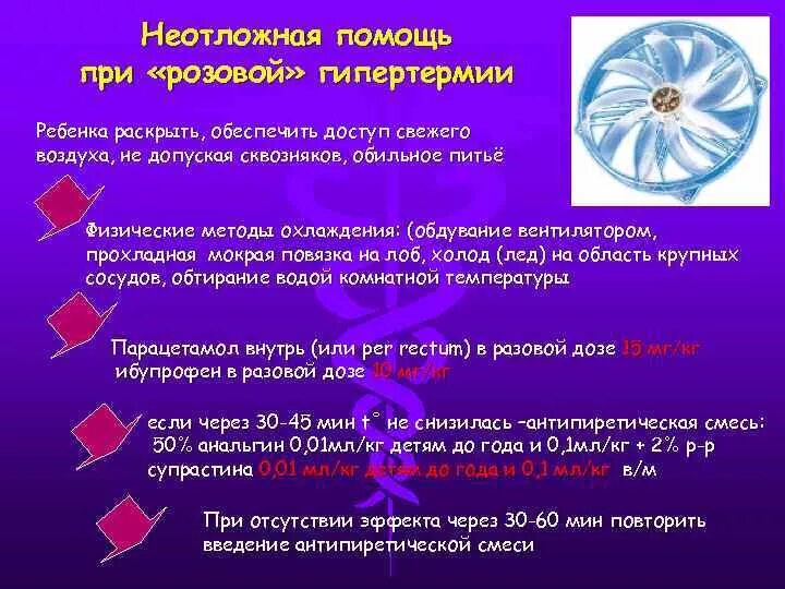 Гипертермия неотложная помощь алгоритм. Неотложная помощь при гипертермии. введение антипиретической смеси. неотложная помощь при розовой гипертермии. алгоритм оказания неотложной помощи при гипертермии.
