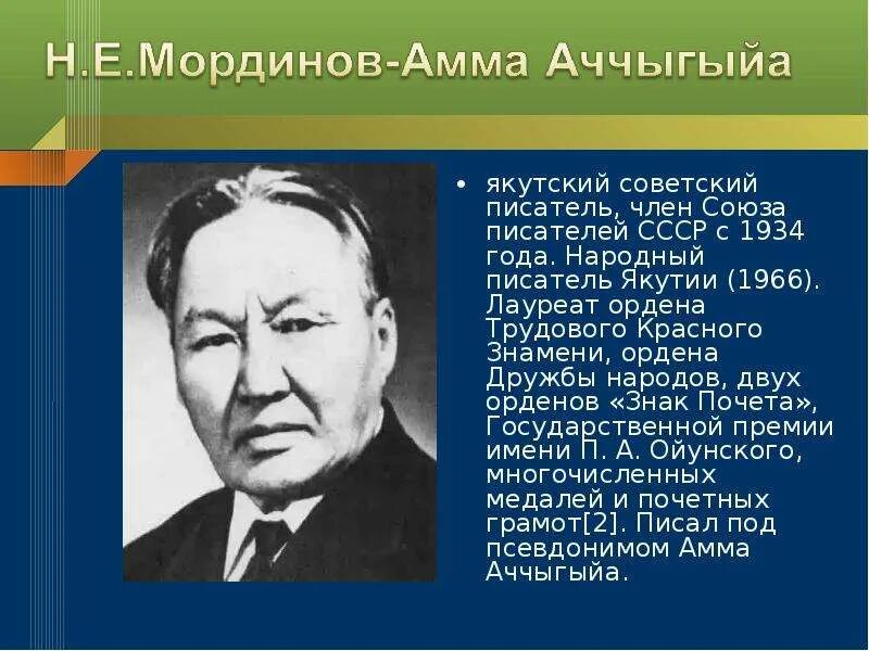 Кличка якут. Якутские писатели. национальные писатели ссср. писатели якутской литературы.