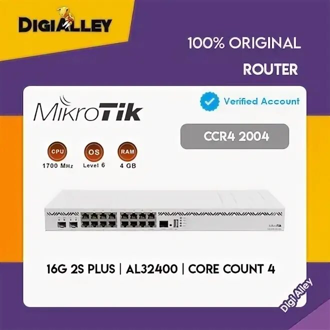 Mikrotik ccr2004 16g 2s. Mikrotik ccr2004 16g 2s