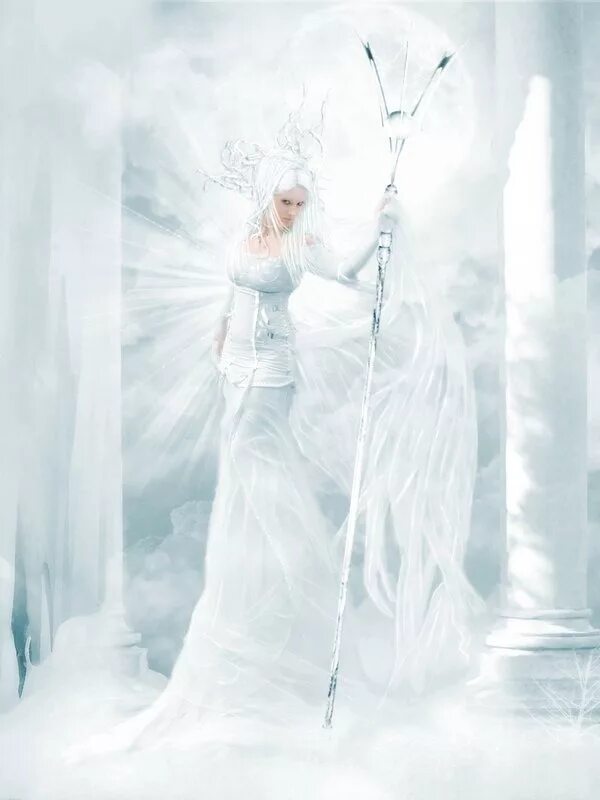 Посох снежной королевы. Хиона богиня снега. Богиня зимы. Ледяная Королева.