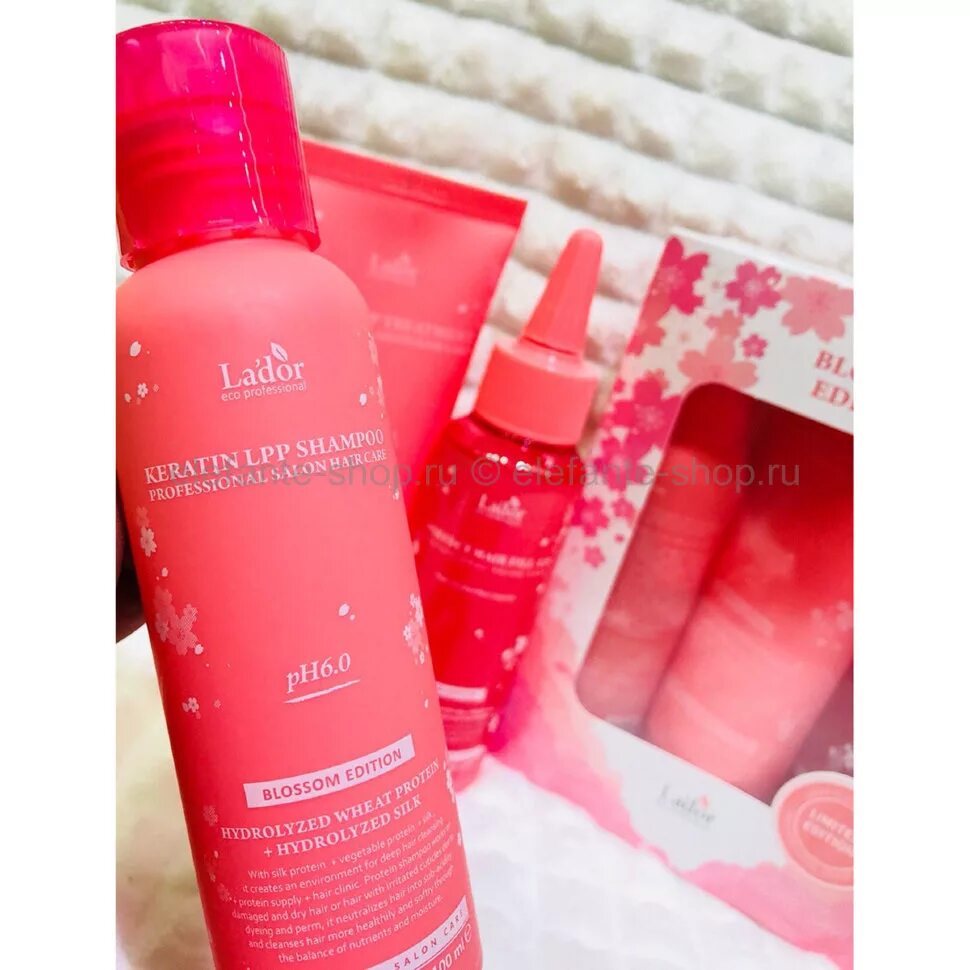 Lador Blossom Edition. Набор la'dor Blossom Edition. Набор Ладор розовый. Lador набор Blossom Edition (treatment+Shampoo+hair Ampoule).