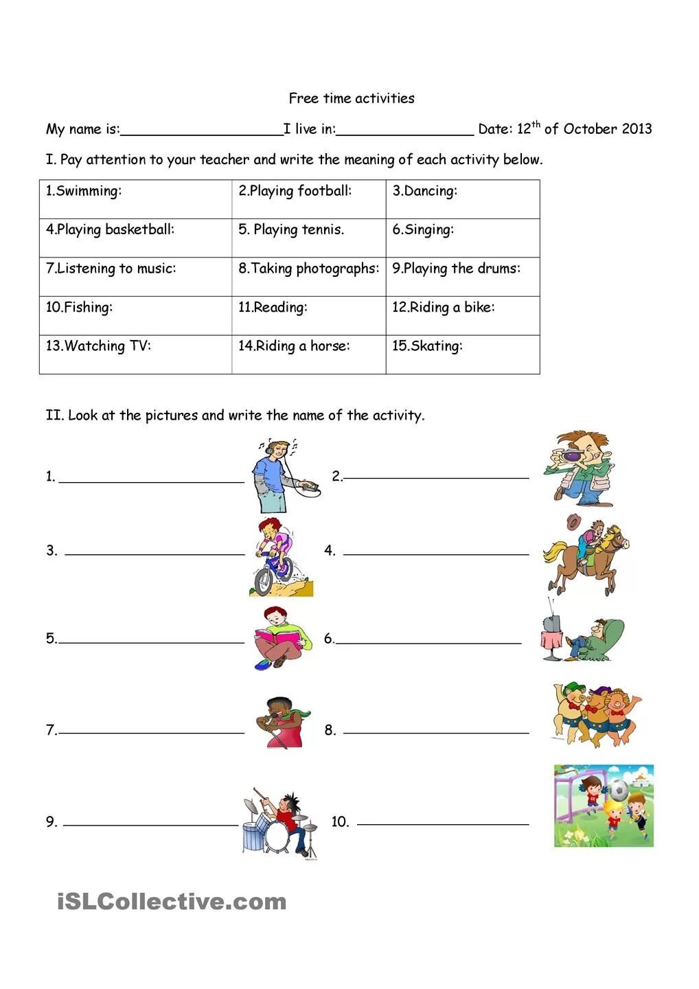 Hobbies exercises. Hobby упражнения на английском языке.