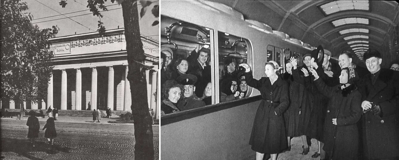 Открытие первого метрополитена. 1955 Год открытие метрополитена в Санкт-Петербурге. Открытие Ленинградского метрополитена 1955. Станция Автово 1955. Метро Автово 1955 год.