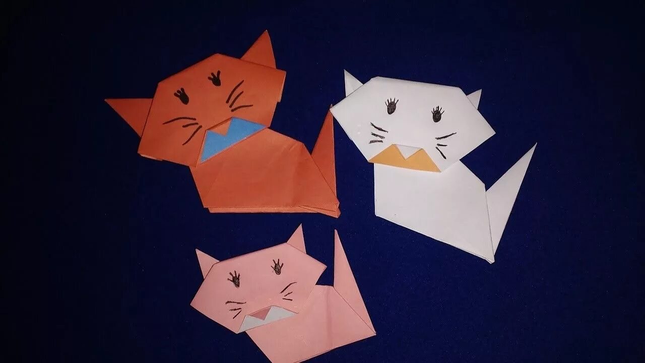 Оригами кот. Кот оригами из бумаги для детей. Оригами для детей котенок. Оригами котёнок из бумаги для детей. Бумажные кошечки