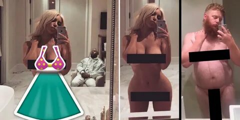 Kim Kardashian Instagram Nude Uncensored.