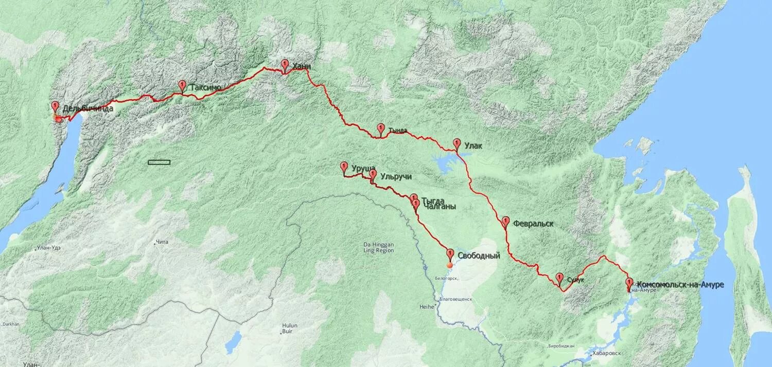 Станция улак Амурская область на карте. Как добраться до таксимо