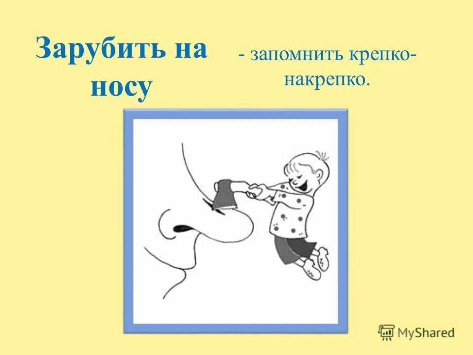 Зарубить на носу. Фразеологизм зарубить на носу. Фразеологизмы рисунки. Иллюстрация к фразеологизму зарубить на носу.