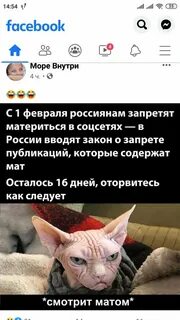 Маты в соц сетях