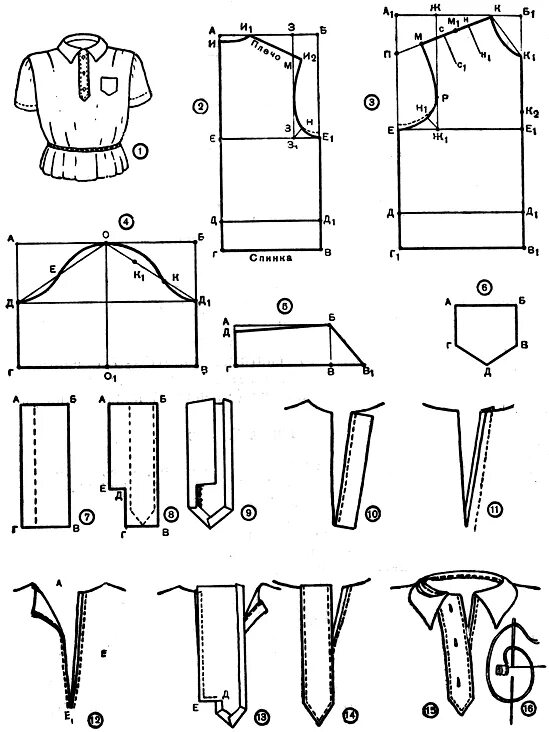 Сшить рукав рубашки. Выкройка блузки с рубашечным рукавом. Детали для раскроя рубашки. Фасоны женских рубашек выкройки. Женская блуза рубашка выкройка.