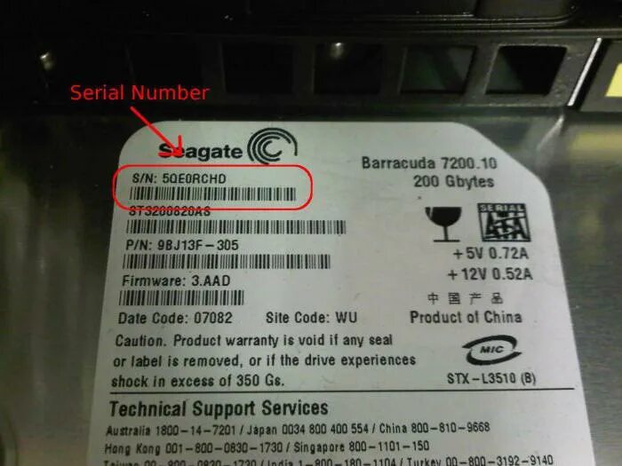 Как выглядит серийный номер компьютера Dell G5 15 5590 (9241) в Санкт-Петербурге