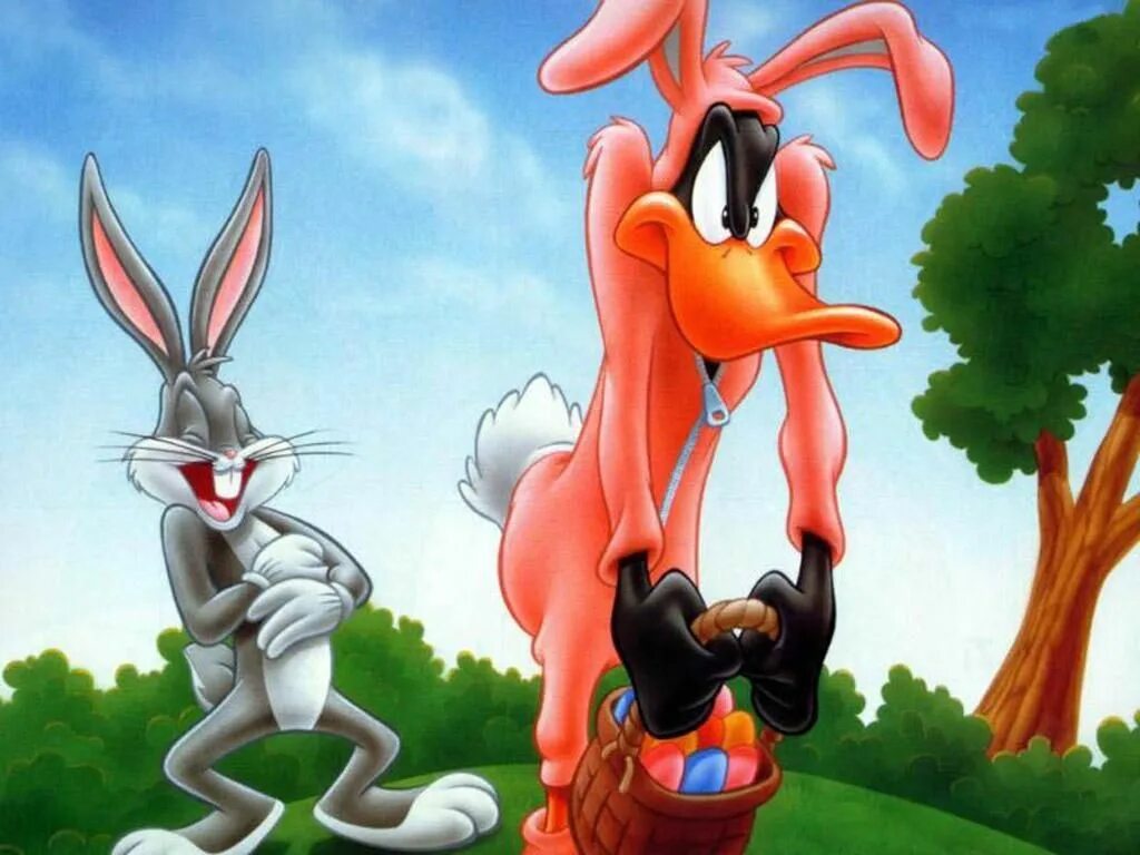 Looney tunes андроид. Персонажи Багз Банни и Даффи. Кролик Багз Банни. Луни Тюнз и его друзья.