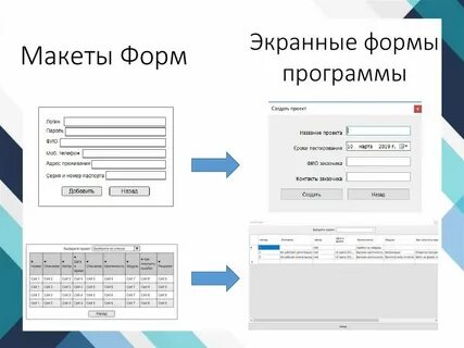 Создать форму для сбора данных