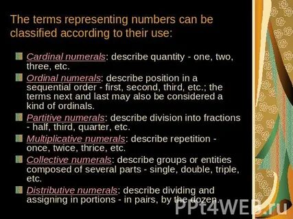 The numbers are represented