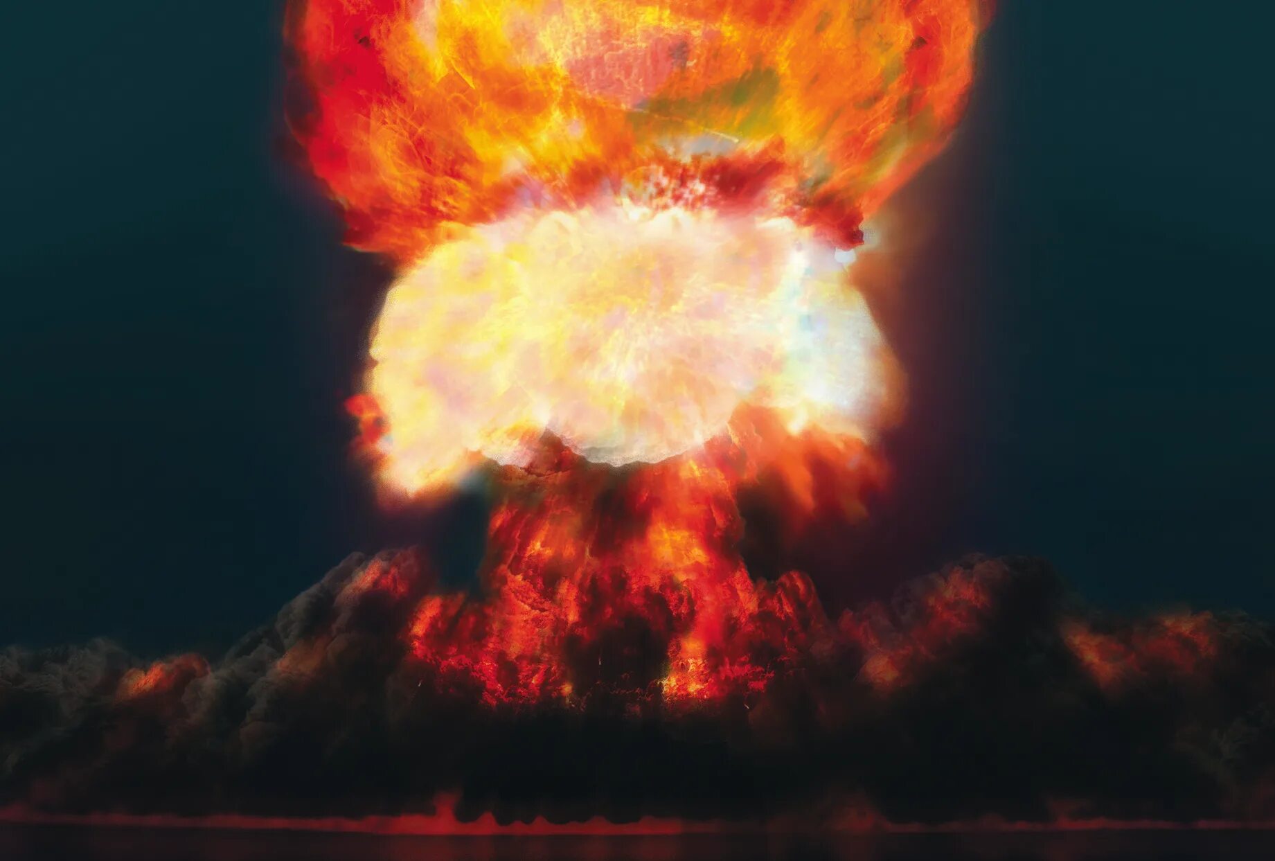 Ядерный взрыв в воздухе. Облако взрыва. Облако ядерного взрыва. Огненный шар ядерного взрыва. Атомный взрыв.
