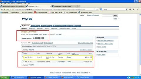 java - Paypal Sandbox Business Account not credited and Buyer is not.