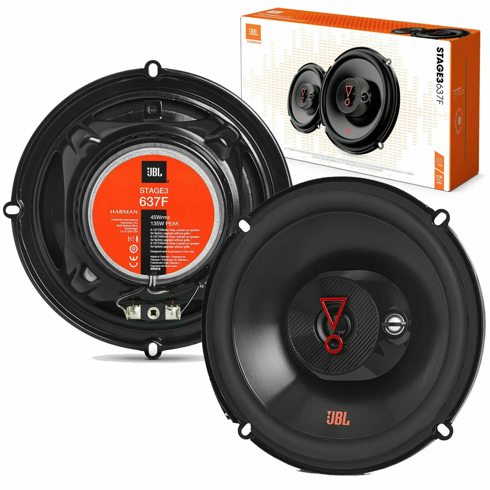 Jbl stage3 637f. Автомобильная акустика JBL stage3. Автоколонки JBL stage3 637f. Коаксиальная АС JBL stage3 637f.