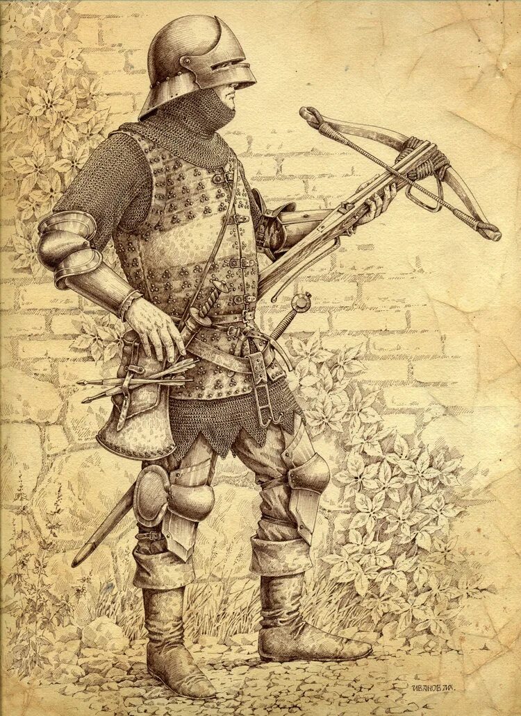 Тевтонский арбалетчик 13 век. Арбалетчик северянин арт фэнтези. Французский арбалетчик 14 века. Арбалетчик 15 века. Арбалетчик арт средневековье.