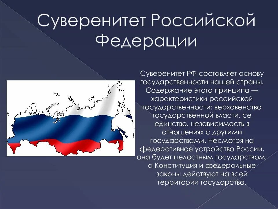 В российской федерации является государственной. Понятие государственного суверенитета. РФ суверенное государство. Понятие государственный суверенитет Российской Федерации. Полнота суверенитета Российской Федерации. ВВМ Российской Федерации.