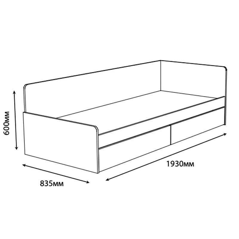 Односпальная кровать 80х190 с чертежом. Габариты односпальной кровати. Стандартная односпальная кровать габариты. Кровать односпальная с ящиками Размеры.