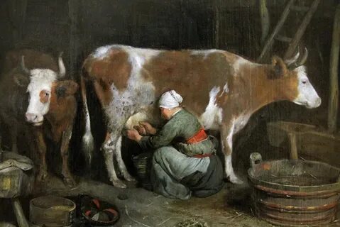 Описание картины пластова кружка молока