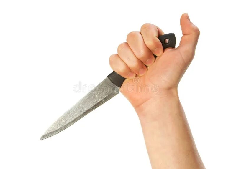 Белый нож на черном фоне. Holding knife. Holding knife. Бренд два человека ножи. Hand holds knife.
